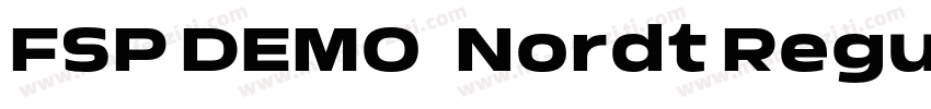 FSP DEMO   Nordt Regular Regular字体转换